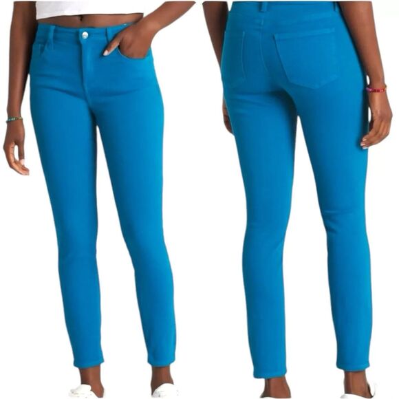 Pistola Jennifer Oslo Pants Womens 32 Belize Blue Slim Fit Ankle Jeans - Picture 2 of 16